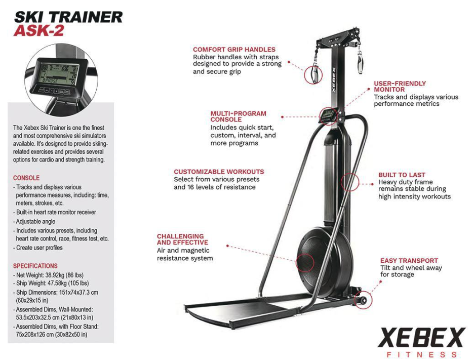 Xebex Ski Trainer 2.0 Floor version