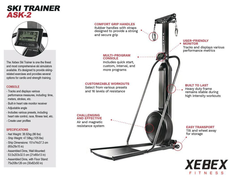 Xebex Ski Trainer 2.0 Bodenversion